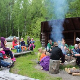 Laavupyhäkoulussa